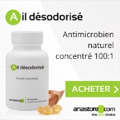 Ail désodorisé extrait concentré en capsules