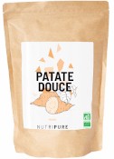 Farine de patate douce bio de la marque Nutripure. Gros plan sur le produit.