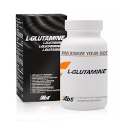 Emballage de glutamine : boite et carton d'emballage sur fond blanc.