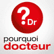 Logo carré Pourquoi Docteur (rouge et gris)