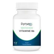 Vitamine B6 sous forme P5P de la marque Dynveo. Un flacon de vitamine sur fond blanc.