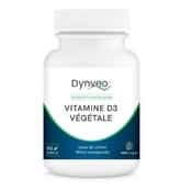 Complément alimentaire à base de vitamine D3. On aperçoit une boite blanche et bleue sur fond blanc.